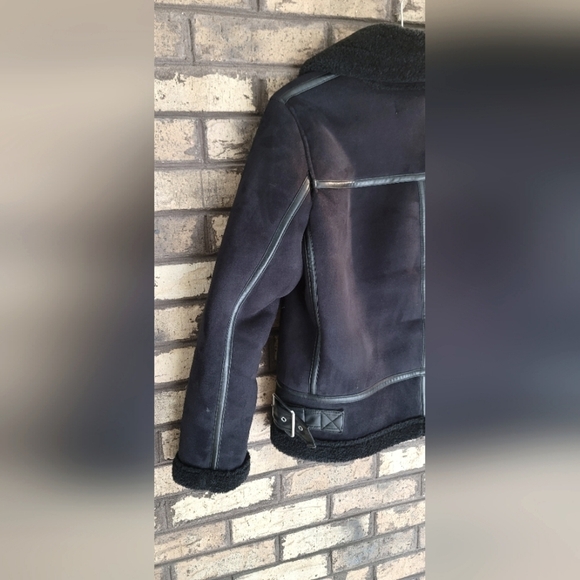 C - Philosophy black jacket, faux fur & faux sherpa - Picture 6 of 8